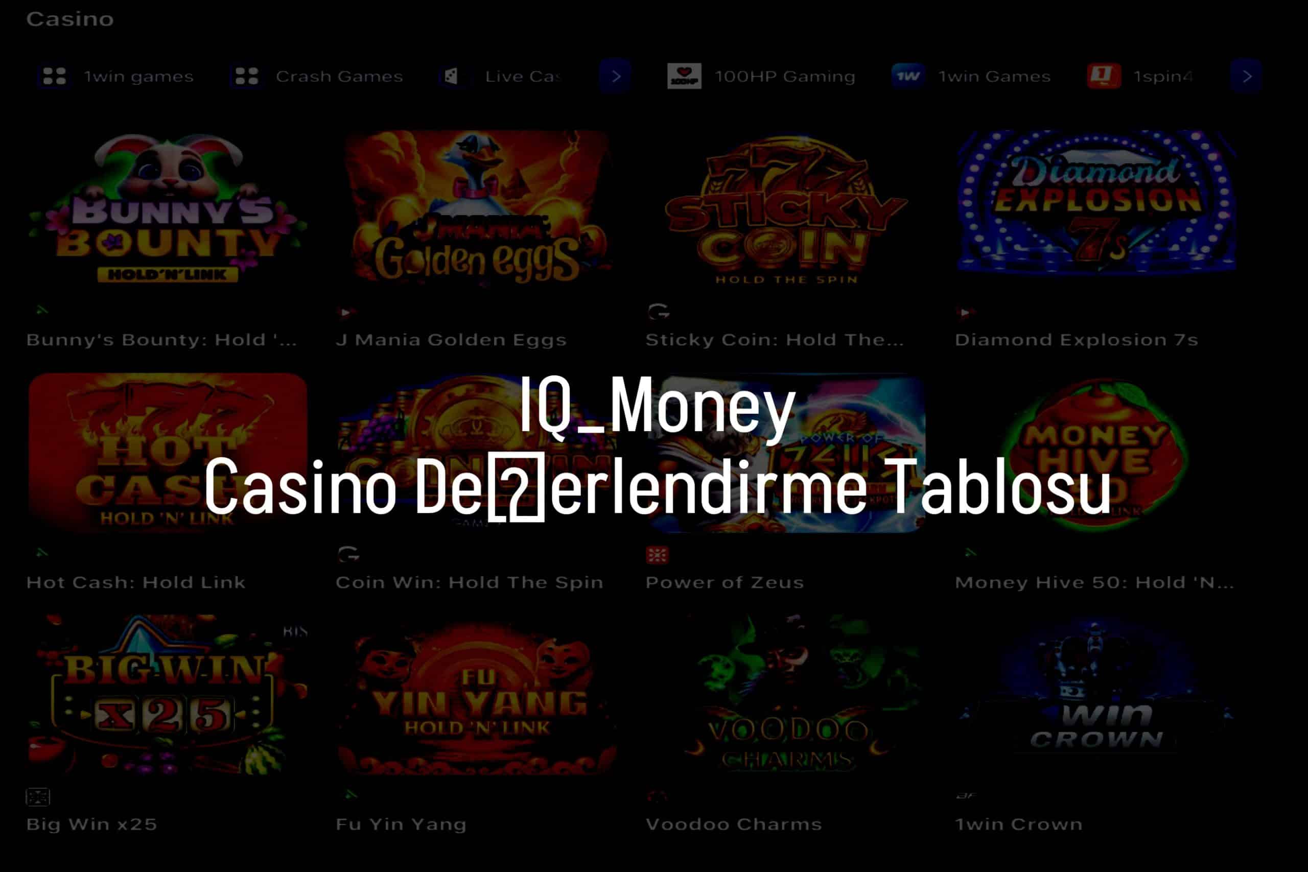 Casino Değerlendirme Tablosu