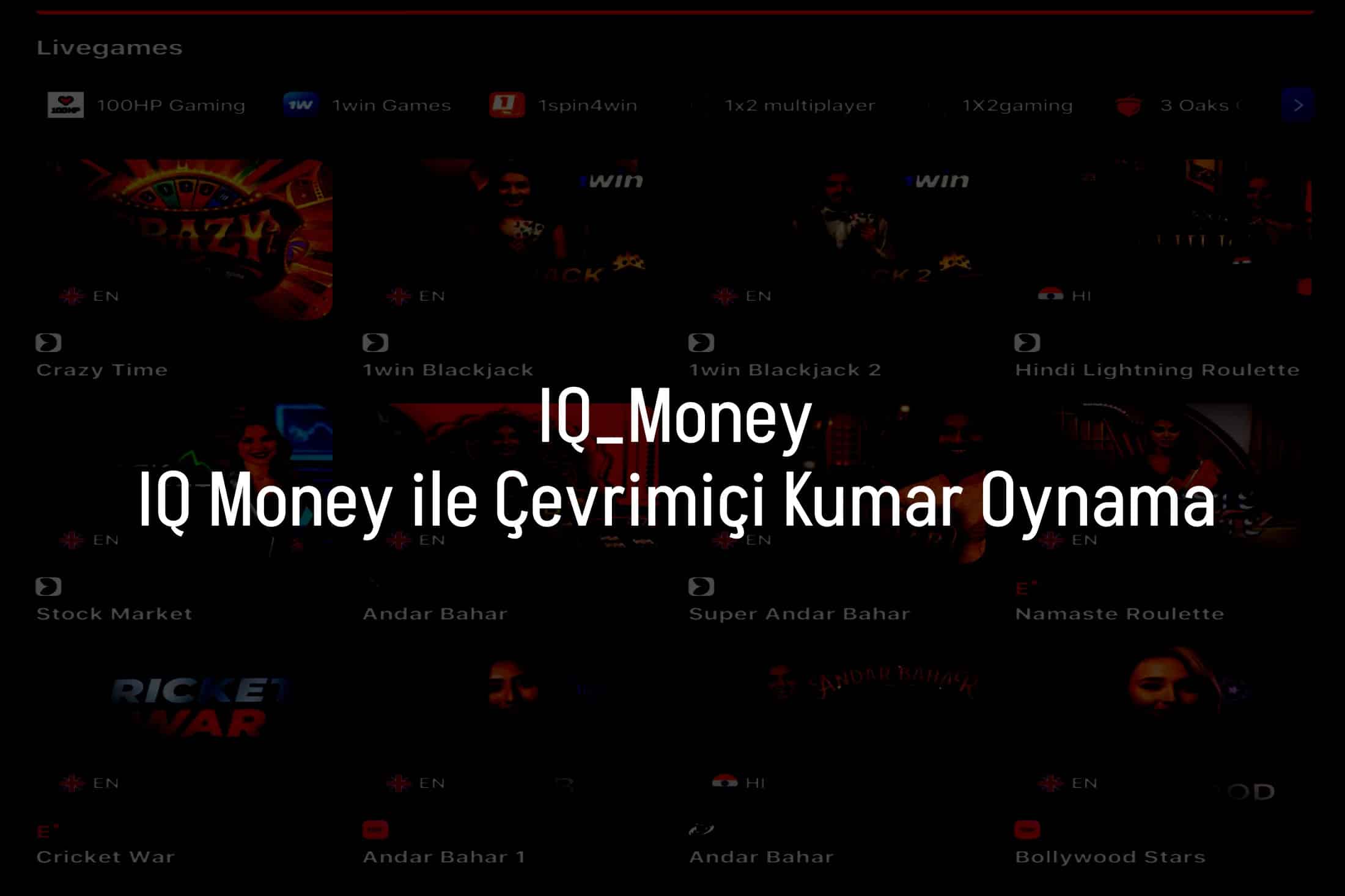 IQ Money ile Çevrimiçi Kumar Oynama